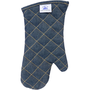 Sterling Sports Oxford Denim Gauntlet Oven Mitts Heat Resistant Kitchen Gloves Sterling Sports Oxford Denim Gauntlet Oven Mitts Heat Resistant Kitchen Gloves