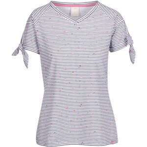 (12, Navy Stripe Print) Trespass Women Short Sleeved V Neck Top Fernie (12, Navy Stripe Print) Trespass Women Short Sleeved V Neck Top Fernie