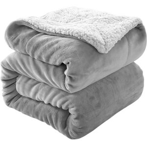 Imperial Rooms (Silver, 150x200 cm) Soft Sherpa Throw Blanket for Sofa Bed Warm Fleece Imperial Rooms (Silver, 150x200 cm) Soft Sherpa Throw Blanket for Sofa Bed Warm Fleece