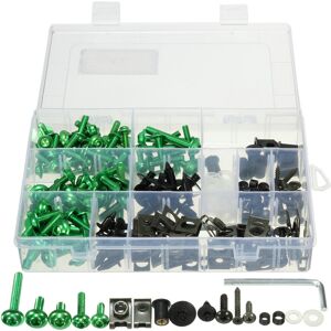 GreenZech (Green) 251pcs Fairing Bolt Kit Motorcycle Sportbike Body Fasteners Clip Screws GreenZech (Green) 251pcs Fairing Bolt Kit Motorcycle Sportbike Body Fasteners Clip Screws