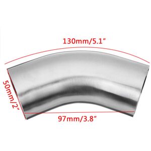 GreenZech (50mm) 1.5 / 2 / 2.5 / 3" OD 45 Degree Exhaust Pipe Bends Tube Elbows Stainless GreenZech (50mm) 1.5 / 2 / 2.5 / 3" OD 45 Degree Exhaust Pipe Bends Tube Elbows Stainless
