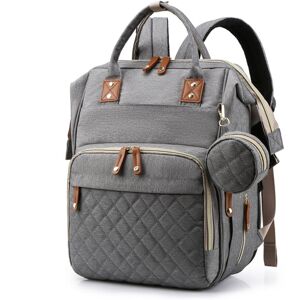 GreenZech (Dark Grey) Mummy Backpack USB Port Folding Bed Diaper Bag Multifunction Outdoor GreenZech (Dark Grey) Mummy Backpack USB Port Folding Bed Diaper Bag Multifunction Outdoor