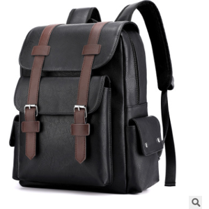 GreenZech (Black) Men Leather School Backpacks Outdoor Travel Satchel Shoulder Bag Rucksac GreenZech (Black) Men Leather School Backpacks Outdoor Travel Satchel Shoulder Bag Rucksac