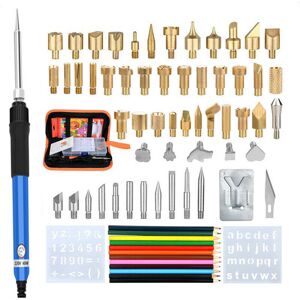 GreenZech (EU Plug) 71Pcs 60W Adjustable Temperature Electric Soldering Pyrography Iron Se GreenZech (EU Plug) 71Pcs 60W Adjustable Temperature Electric Soldering Pyrography Iron Se