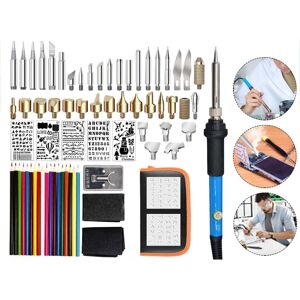 GreenZech (US Plug) 71Pcs 110V 220V 60W Wood Burning Pen Set Stencil Soldering Tips Tools GreenZech (US Plug) 71Pcs 110V 220V 60W Wood Burning Pen Set Stencil Soldering Tips Tools