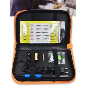 GreenZech (US Plug) 37Pcs 110V 220V 60W Wood Burning Pen Set Stencil Soldering Tips Tools GreenZech (US Plug) 37Pcs 110V 220V 60W Wood Burning Pen Set Stencil Soldering Tips Tools