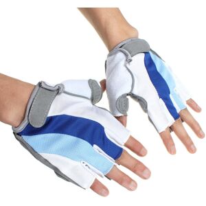 GreenZech (L) Bicycle Bike Silicone Comfortable Half Finger Fingerless Gloves Blue GreenZech (L) Bicycle Bike Silicone Comfortable Half Finger Fingerless Gloves Blue