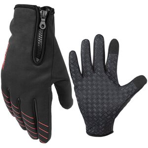 GreenZech (Black+Red, XL) Full Finger Cycling Motorcycle Bike Windproof Gloves Touch Scree GreenZech (Black+Red, XL) Full Finger Cycling Motorcycle Bike Windproof Gloves Touch Scree