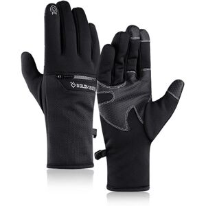 GreenZech (Black, L) Outdoor Sports Non-slip Winter Warmth Ski Glove With Zipper Pocket Fo GreenZech (Black, L) Outdoor Sports Non-slip Winter Warmth Ski Glove With Zipper Pocket Fo