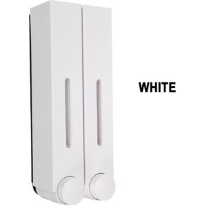 GreenZech (White, Double cups) Bathroom Liquid Soap Dispenser Wall Mounted For Kitchen Pla GreenZech (White, Double cups) Bathroom Liquid Soap Dispenser Wall Mounted For Kitchen Pla