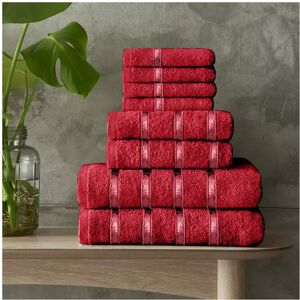 Shaggy Rugs LTD (Red ) LUXURY 100% EGYPTIAN COTTON TOWEL 8 Piece Bale Set Towels Shaggy Rugs LTD (Red ) LUXURY 100% EGYPTIAN COTTON TOWEL 8 Piece Bale Set Towels