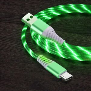 Unbranded (green, 1m For Type C) Flow Luminous USB Type C Cable 3A Fast Charging Data Cord Unbranded (green, 1m For Type C) Flow Luminous USB Type C Cable 3A Fast Charging Data Cord