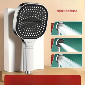 Unbranded (silver) Luxury High Pressure Handheld Shower Head with Purifying Filter, Rectan Unbranded (silver) Luxury High Pressure Handheld Shower Head with Purifying Filter, Rectan