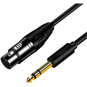GreenZech (3M) XLR Female to 6.35 Male Audio Cable Connector TRS balanced XLR Audio Cable GreenZech (3M) XLR Female to 6.35 Male Audio Cable Connector TRS balanced XLR Audio Cable