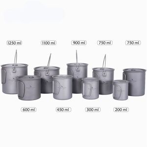 GreenZech (200ml 300ml 450ml) Titanium Mug Camping Pot Water Cup Lightweight Cookware Picn GreenZech (200ml 300ml 450ml) Titanium Mug Camping Pot Water Cup Lightweight Cookware Picn