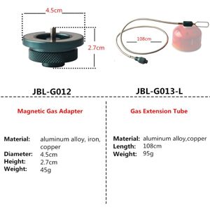 GreenZech (G012 and G013-L) Outdoor Gas Extension Tube Camping Stove Adapter Magnetic Gas GreenZech (G012 and G013-L) Outdoor Gas Extension Tube Camping Stove Adapter Magnetic Gas
