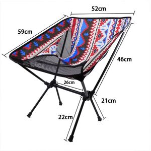 GreenZech (Red Blue) Folding Camping Chair Fishing BBQ Hiking Chair Picnic Lightweight Ext GreenZech (Red Blue) Folding Camping Chair Fishing BBQ Hiking Chair Picnic Lightweight Ext