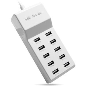 GreenZech (UK Plug) 10 Port USB Tablet Charger Plug 5V 2.4A Wall Charger Hubs for Huawei T GreenZech (UK Plug) 10 Port USB Tablet Charger Plug 5V 2.4A Wall Charger Hubs for Huawei T