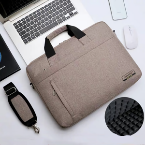 GreenZech (Beige) Unisex Laptop Bag Sleeve Messenger Shoulder Bag for 14 Inch Notebook / M GreenZech (Beige) Unisex Laptop Bag Sleeve Messenger Shoulder Bag for 14 Inch Notebook / M