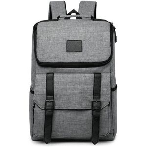 GreenZech (Light Grey, 15.6 Inch) Laptop Bag Canvas Backpack Handbag Campus Scholbag Multi GreenZech (Light Grey, 15.6 Inch) Laptop Bag Canvas Backpack Handbag Campus Scholbag Multi