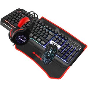 GreenZech Gaming Keyboard Mouse Wired Stereo Headset Comobs with Anti-Slip Mouse Pad GreenZech Gaming Keyboard Mouse Wired Stereo Headset Comobs with Anti-Slip Mouse Pad