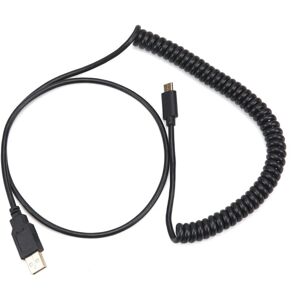GreenZech (Black) Spiral Telephone Line Mechanical Keyboard Data Cable USB Type-C Interfac GreenZech (Black) Spiral Telephone Line Mechanical Keyboard Data Cable USB Type-C Interfac