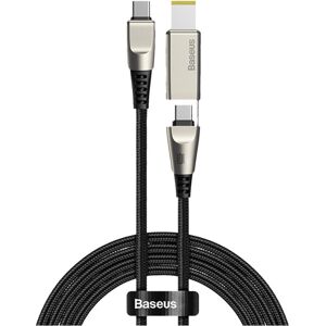 GreenZech (B) Type-C to C+DC Round Square Fast Charging Data Cable 100W Double Head One Dr GreenZech (B) Type-C to C+DC Round Square Fast Charging Data Cable 100W Double Head One Dr