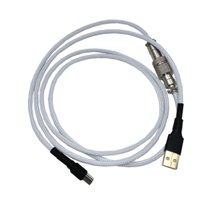 GreenZech (White) Aviation Plug Mechanical Keyboard Data Cable Connector GH60 96 Mini USB GreenZech (White) Aviation Plug Mechanical Keyboard Data Cable Connector GH60 96 Mini USB