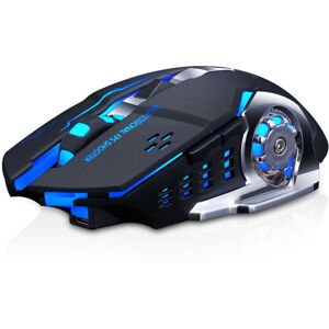 GreenZech (Blue) Wireless Rechargeable Mouse 2400DPI Bluetooth5.0+2.4G Dual Mode 4 Buttons GreenZech (Blue) Wireless Rechargeable Mouse 2400DPI Bluetooth5.0+2.4G Dual Mode 4 Buttons