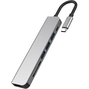 GreenZech 7 in 1 Adapter USB-C to HDMI USB2.0 3.0 SD/TF PD 87W Fast Charging Port for Devi GreenZech 7 in 1 Adapter USB-C to HDMI USB2.0 3.0 SD/TF PD 87W Fast Charging Port for Devi