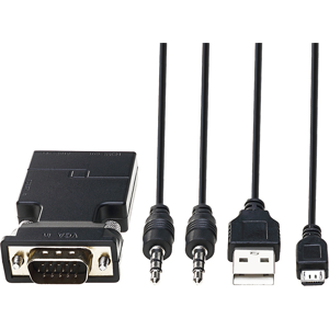 GreenZech VGA Male to HDMI Female Converter 1080P HDMI Adapter Box Audio Port VGA Extensio GreenZech VGA Male to HDMI Female Converter 1080P HDMI Adapter Box Audio Port VGA Extensio