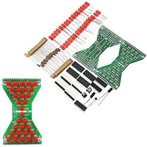 GreenZech DIY Electronic Hourglass Kit - Soldering Practice - Red LED GreenZech DIY Electronic Hourglass Kit - Soldering Practice - Red LED