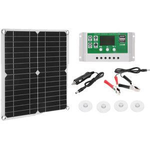 GreenZech (Type B) 40W Solar Panel Dual USB 30A Controller Solar Cell for Yacht RV Battery GreenZech (Type B) 40W Solar Panel Dual USB 30A Controller Solar Cell for Yacht RV Battery