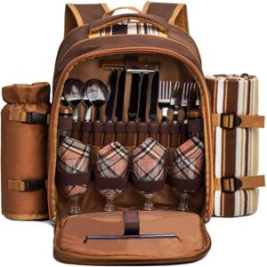 GreenZech (Yellow) Picnic Bag Tableware Set Outdoor Portable Thermal Insulation Cold Stora GreenZech (Yellow) Picnic Bag Tableware Set Outdoor Portable Thermal Insulation Cold Stora