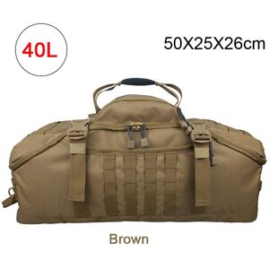 GreenZech (40L Brown) Men Army Sport Gym Bag Military Tactical Waterproof Backpack Molle C GreenZech (40L Brown) Men Army Sport Gym Bag Military Tactical Waterproof Backpack Molle C