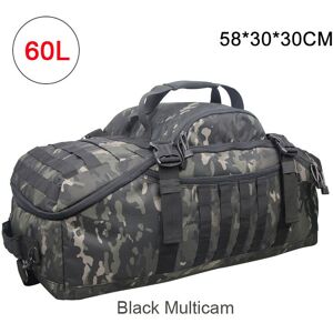 GreenZech (60L Black Multicam) Men Army Sport Gym Bag Military Tactical Waterproof Backpac GreenZech (60L Black Multicam) Men Army Sport Gym Bag Military Tactical Waterproof Backpac
