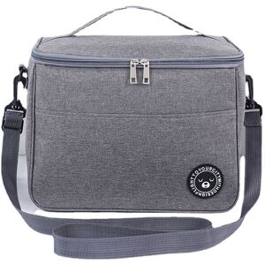 GreenZech (Grey, L 29*20*22cm) Thermal Food Bag Cooler Bag Camping Insulated Lunch Bag Wit GreenZech (Grey, L 29*20*22cm) Thermal Food Bag Cooler Bag Camping Insulated Lunch Bag Wit