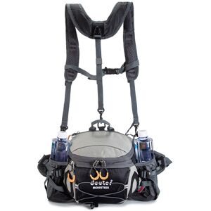 GreenZech (Black) Shoulder Waist Bag Hiking Camping Climbing Cycling Backpack Fishing Runn GreenZech (Black) Shoulder Waist Bag Hiking Camping Climbing Cycling Backpack Fishing Runn