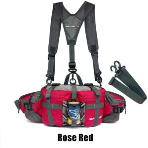 GreenZech (Rose Red) Outdoor Sports Waist Bag Water Cycl Backpack Hike Mountain Bottle Wat GreenZech (Rose Red) Outdoor Sports Waist Bag Water Cycl Backpack Hike Mountain Bottle Wat