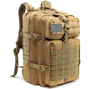 GreenZech (Khaki) 50L Large Capacity Man Army Tactical Backpacks Military Assault Bags Out GreenZech (Khaki) 50L Large Capacity Man Army Tactical Backpacks Military Assault Bags Out