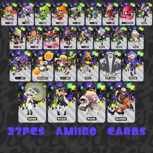 Azip Newest 27Pcs Full Set Mini Amiibo Cards for Splatoon 1 2 3 Azip Newest 27Pcs Full Set Mini Amiibo Cards for Splatoon 1 2 3