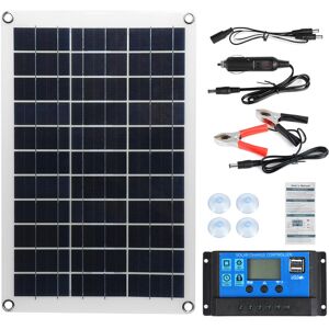 GreenZech (30A) Max 100W Portable Solar Panel Kit Dual DC USB Charger Kit Single Crystal S GreenZech (30A) Max 100W Portable Solar Panel Kit Dual DC USB Charger Kit Single Crystal S