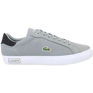 (UK 6) Lacoste Power Court 2.0 Men's Trainers Grey/Black (UK 6) Lacoste Power Court 2.0 Men's Trainers Grey/Black
