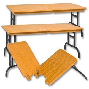 WWE Set of 3 Brown Breakable Tables for Wrestling Action Figures WWE Set of 3 Brown Breakable Tables for Wrestling Action Figures