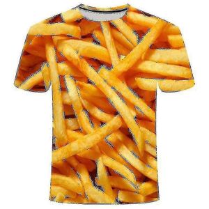 Unbranded (S, A) French Fries 3d Printed T Shirt Men Women Funny Tee Tshirt Oversize Stree Unbranded (S, A) French Fries 3d Printed T Shirt Men Women Funny Tee Tshirt Oversize Stree
