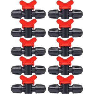 Unbranded 10pcs Drip Irrigation Switch Valve for 16mm Drip Tubing Barbed Locking Fitting G Unbranded 10pcs Drip Irrigation Switch Valve for 16mm Drip Tubing Barbed Locking Fitting G
