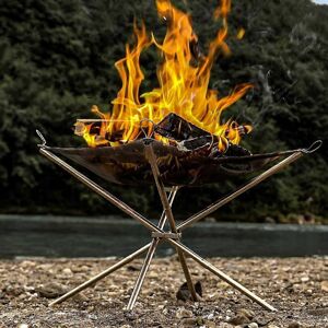 Unbranded (l) Outdoor folding campfire frame camping burning frame portable firewood stove Unbranded (l) Outdoor folding campfire frame camping burning frame portable firewood stove