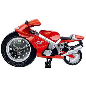Unbranded (Red) Creative Cartoon Alarm Clock Desktop Decoration Motorcycle Clock For Home Unbranded (Red) Creative Cartoon Alarm Clock Desktop Decoration Motorcycle Clock For Home