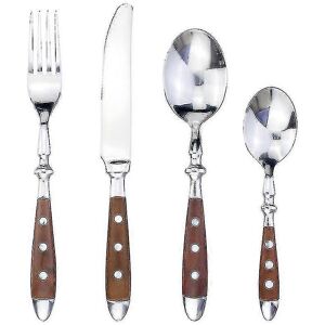 Unbranded (3152 brown) Classic Elegant Resin Rivets Handle Style Stainless Steel Western C Unbranded (3152 brown) Classic Elegant Resin Rivets Handle Style Stainless Steel Western C