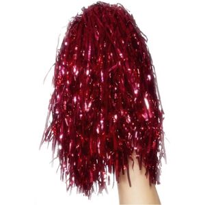 (One Size, Red) Smiffys Metallic Pom Poms (Pack of 2) (One Size, Red) Smiffys Metallic Pom Poms (Pack of 2)